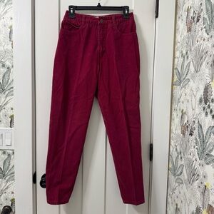 Talbots Petites Women’s Jeans‎ Red 6P Straight Leg Vintage 90s